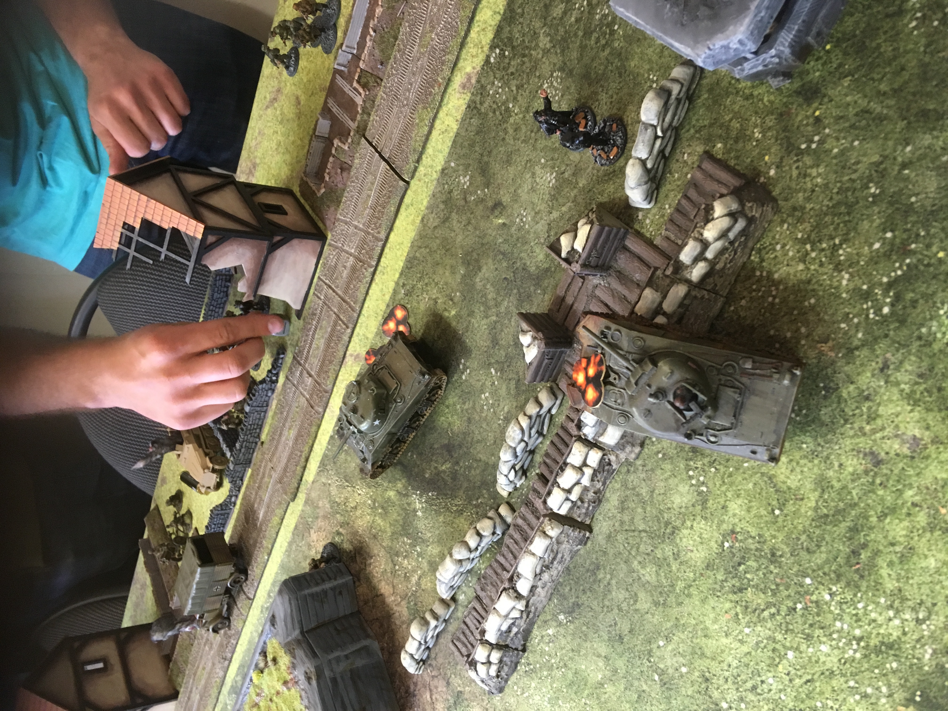 The drop boys versus 716th in a fierce infantry engagement